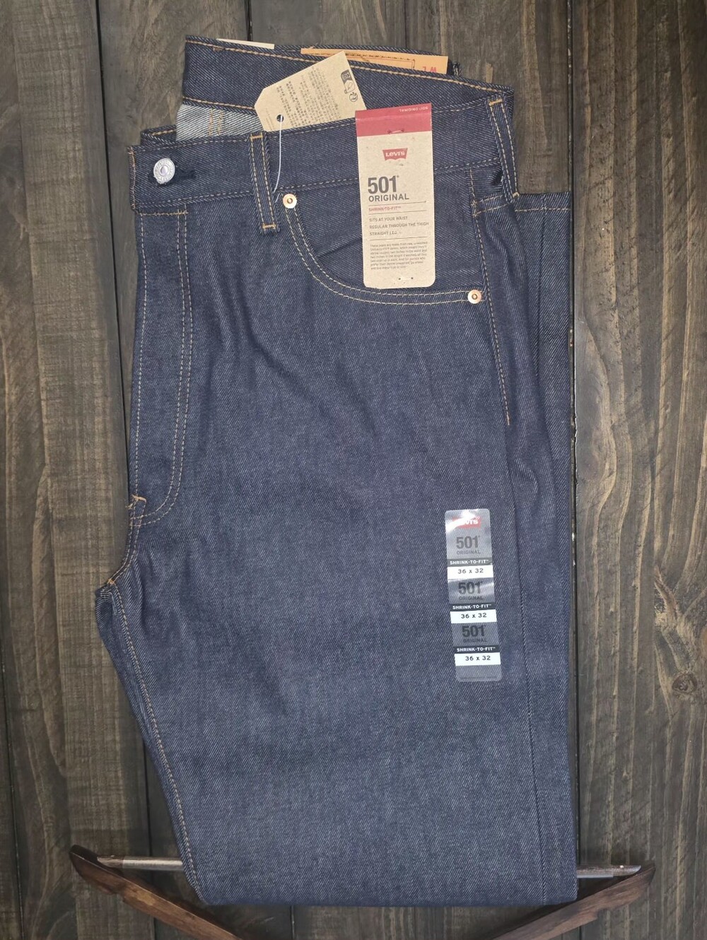 Levi's 501 Original Men's Straight Jeans - Dark Blue